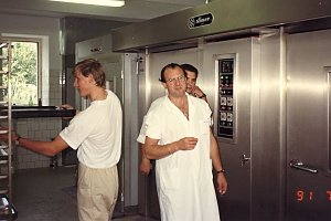 První parta a dva montéři z Itálie: Renato a Pietro.