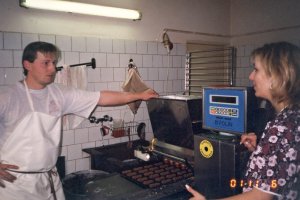 Poloautomatický stroj POLIN z&nbsp;Verony.