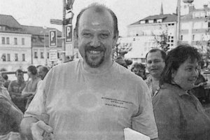 Josef Dryje před odjezdem.