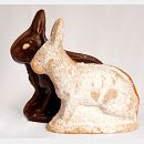 Zajíček šlehaný a biskupský s čokoládovou polevou Zajíček šlehaný a biskupský s čokoládovou polevou